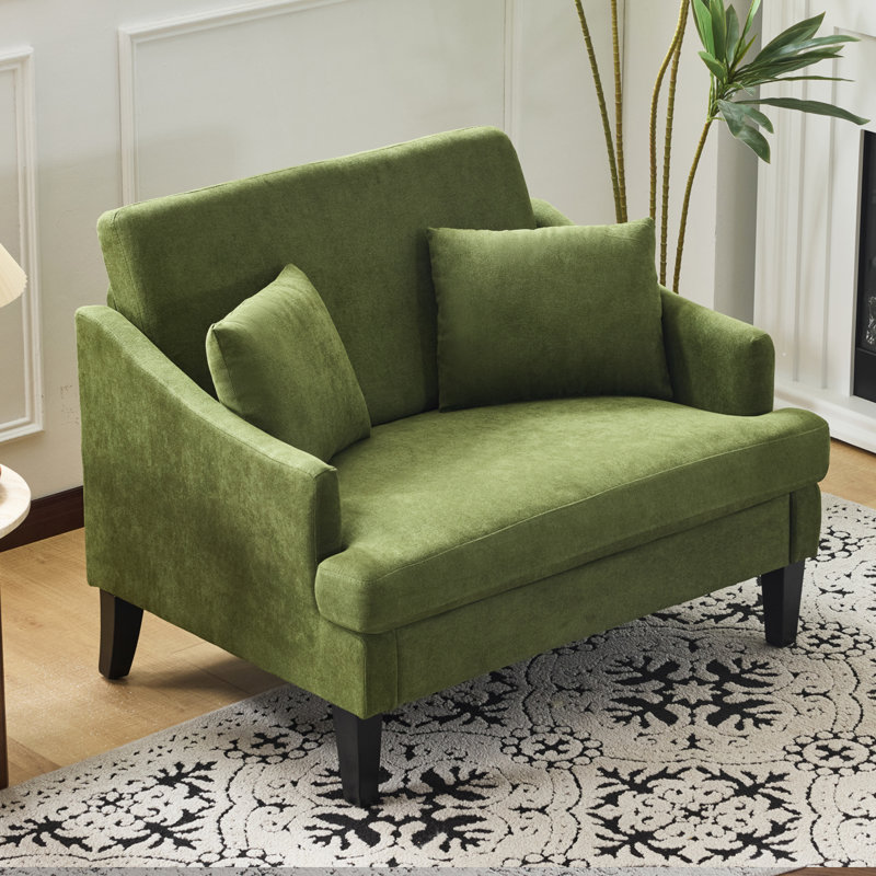  Fauteuil d'appoint surdimensionné 41 "pour salon, chambre à coucher, Vert