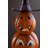 FOUR STACK PAINTED JACK-O-LANTERN WITH WITCH HAT