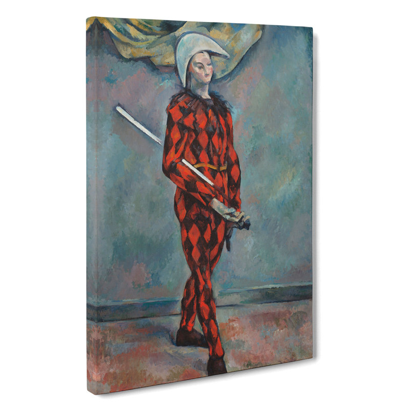 Harlequin by Paul Cezanne - Wrapped Canvas, 60cm H x 40cm W x 3cm D