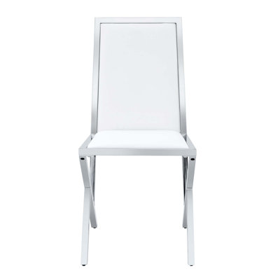 Chaises de salle à manger ergonomiques avec pieds en métal uniques