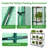 3 Tier Lean-To Portable Greenhouse with Wire Shelves, Walk-In Outdoor Garden Hot House with Dual Zipper Doors, 79" x 39" x 83"