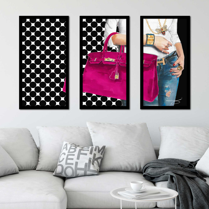 «Upper West Side» par Jodi - 3 pièces encadrées, L 40,5 po x H 25,5 po x P 1 po
