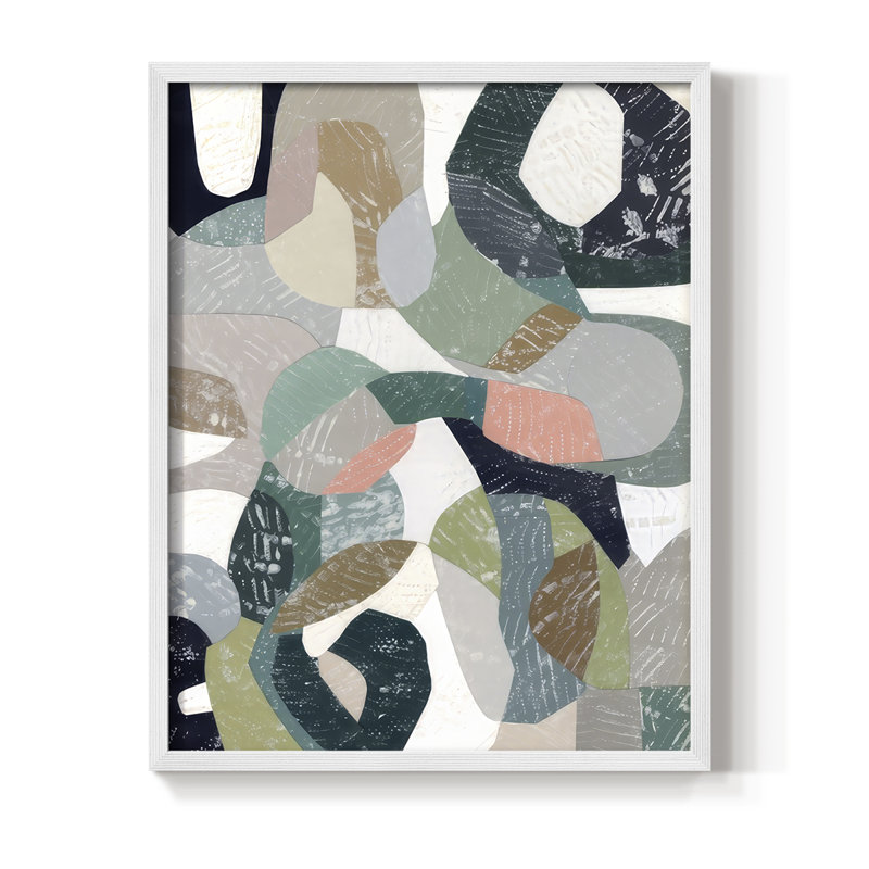 «Settle Me Down II», reproduction encadrée - bois massif, H 15 po x l 12 po, Blanc