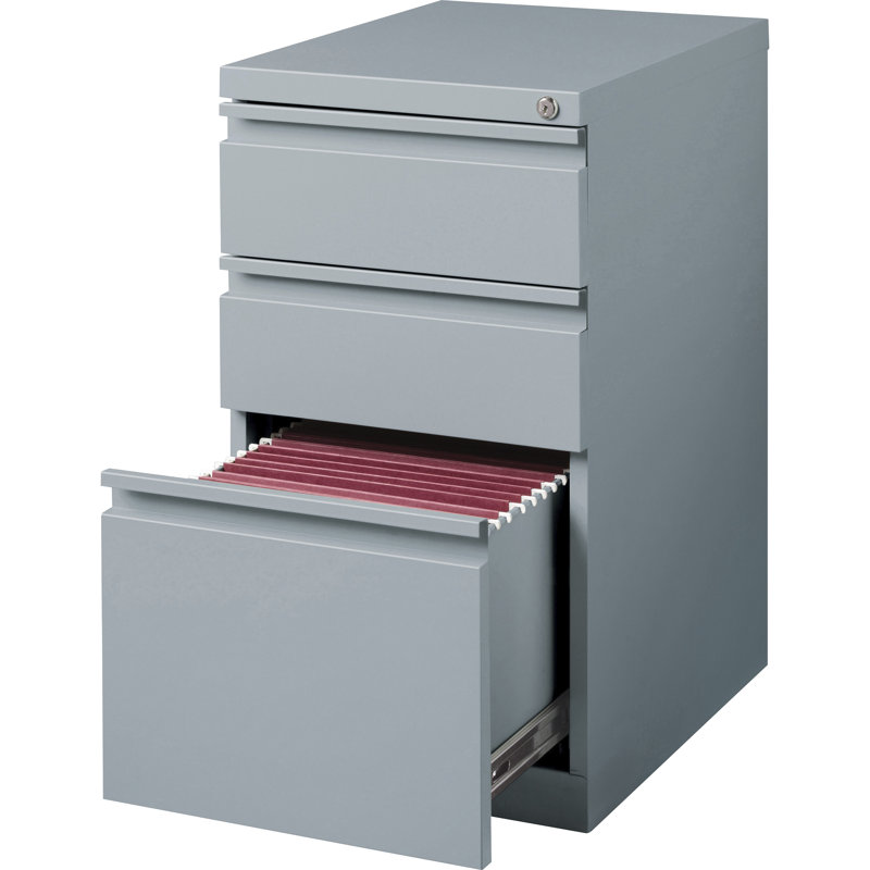 Pabel 20" Bbf Mobile Pedestal File-Charcoal, Gray