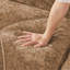 Tissu en velours doux en forme de L, canapé désossé, conception touffetée, fond ergonomique, éponge haute densité 32D, fond sans assemblage requis, conception antidérapante, repose-pieds mobile pour le salon, chameau-652673977-652673978