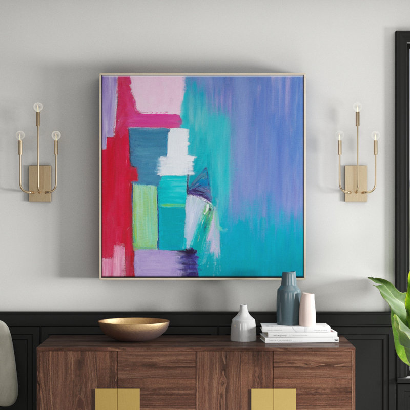 By The Sea by Gary Butcher - Print on Canvas, Timber, 102cm H x 102cm W
