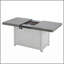 Table de foyer extensible rectangulaire en alliage d'aluminium, 50 000 BTU
