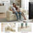 Boneless 71" Velvet Upholstered Sleeper Sofa Convertible Sofa Bed Floor Couch With 2 Pillows - No Assembly Required-652132851