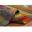 Tapis tissé à la main à motif géométrique vibrant 5 x 8