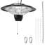 1500W Hanging Patio Heater Electric Infrared Adjustable for Porch Patio