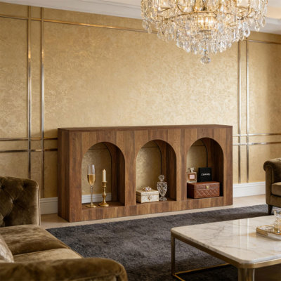 Table d'appoint Classic Design, table de vestibule arquée, console (table seulement)