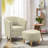 Upholstered 27" Wide Barrel Chair with Ottoman-87710225