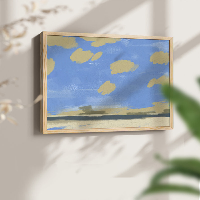 Textured Beachscape II - reproduction encadrée, H 8 po x l 10 po, Naturel