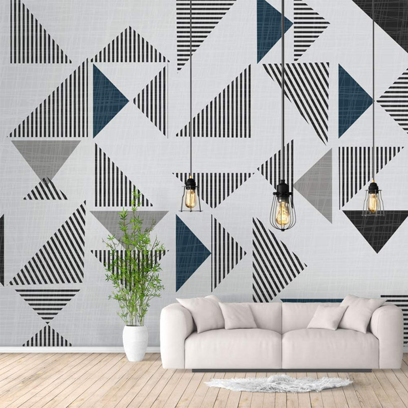 Geometric Peel & Stick Geometric Border, 100" L x 144" W