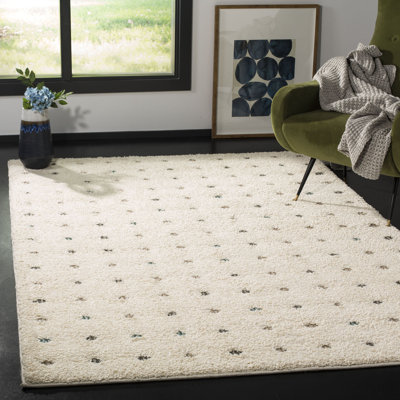 Drumfane Shag Performance Polka Dots Rug