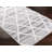 Himzo Geometric Machine Woven Cotton Area Rug in Gray-1817802159