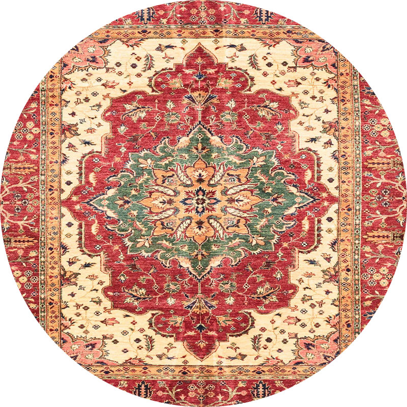 Tapis abstrait moderne 3263, Rond 5 pi