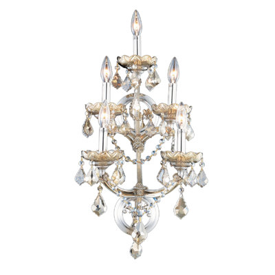 Lampe murale 5 lumières bougie Trawick