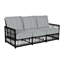 Newport 79" Wide Outdoor Wicker Patio Sofa with Cushions-62363859-70044858-84544971