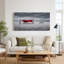 Toile rouge et banc sur toile de sel, art mural-1508441073