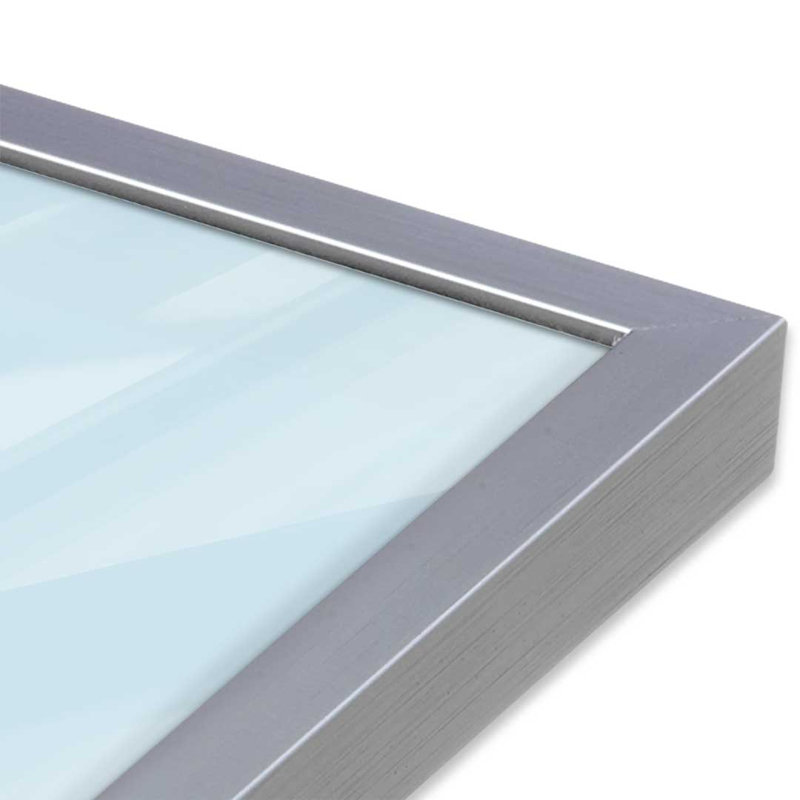 «Alpine Lite II» par Garima Dhawan, reproduction d'art, H 48 po x l 36 po, Argent argent