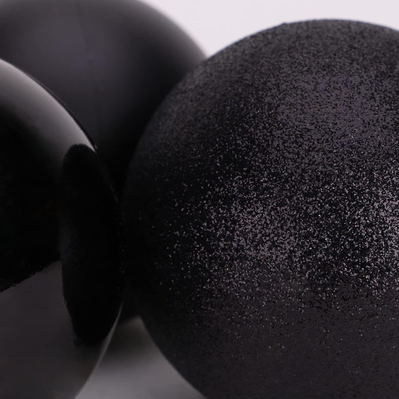 Polyvinyl Chloride (PVC) Bauble, 15cm H x 15cm W x 15cm D, Black