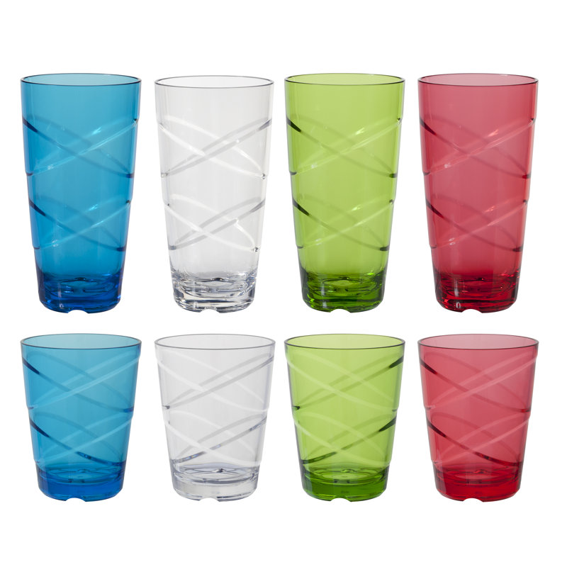 Sofia 16oz. Acrylic Drinking Glass Set