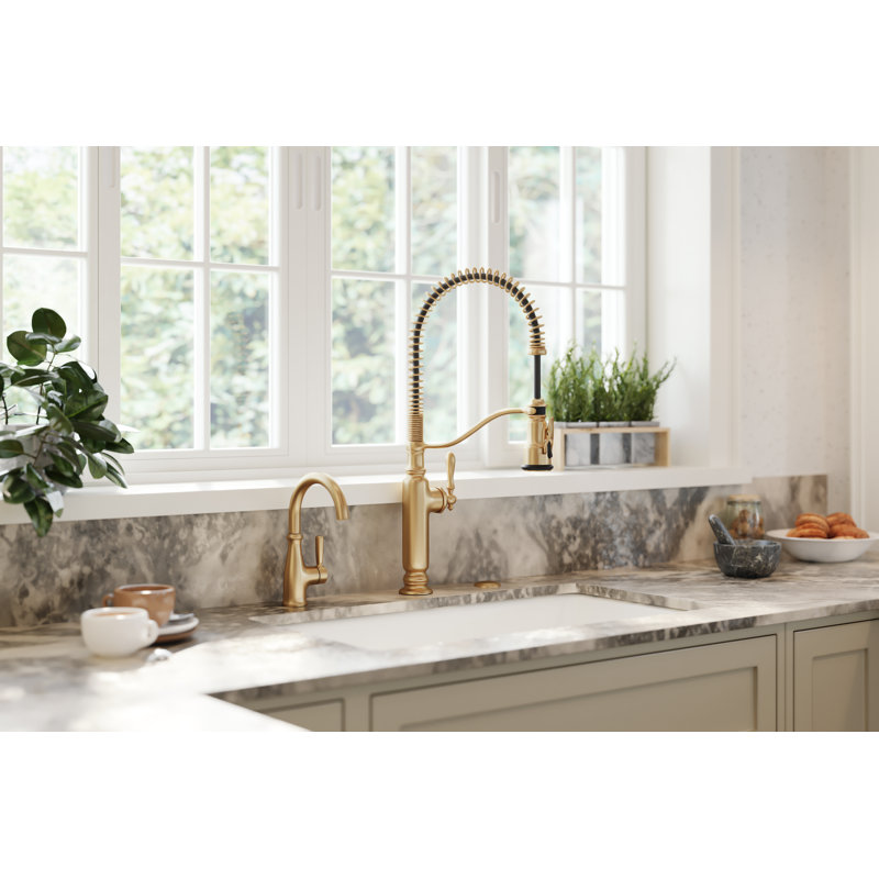 Garbage Disposal Air Switch Kit, Vibrant French Gold