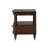 Modern Style End Table With Round Knobs And Pull Out Tray For Living Room