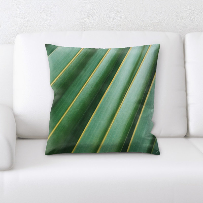 Coussin décoratif à feuilles