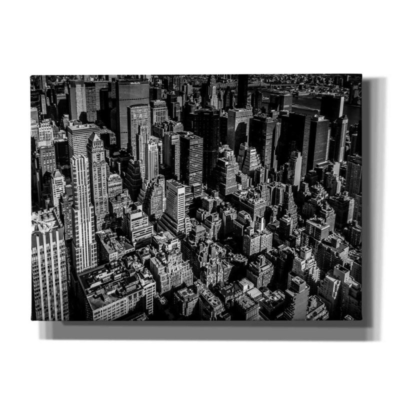 Latitude Latitude «Manhattan Rooftop View» par Nicklas Gustafsson, art mural sur toile, H 40 po x l 54 po x P 0,75 po