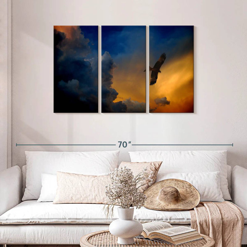 Twilight Flying Eagle, 20" H x 33" W