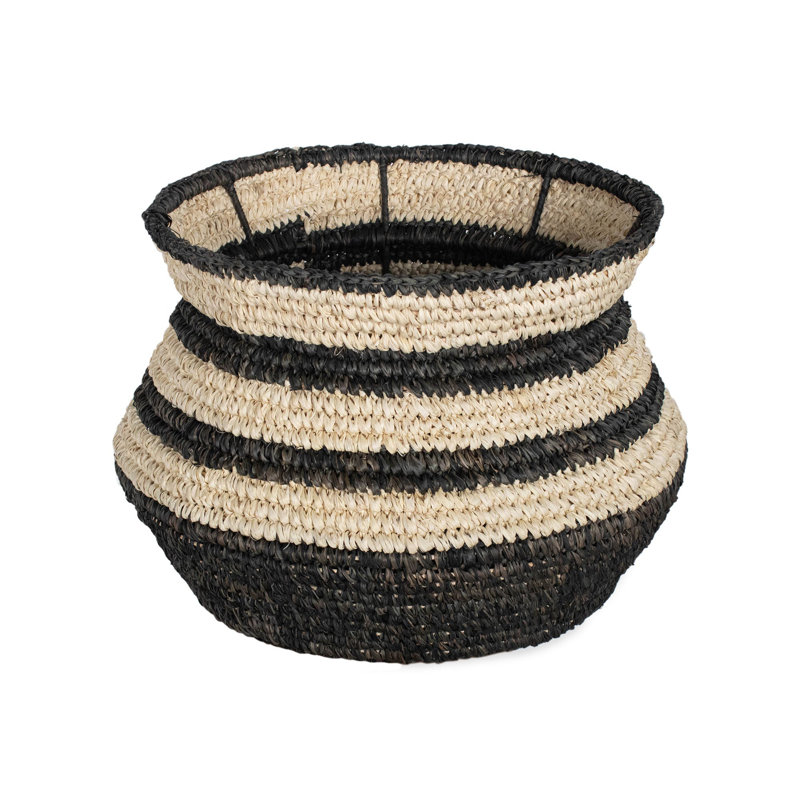 Striped Seagrass Basket, 27.5 qt
