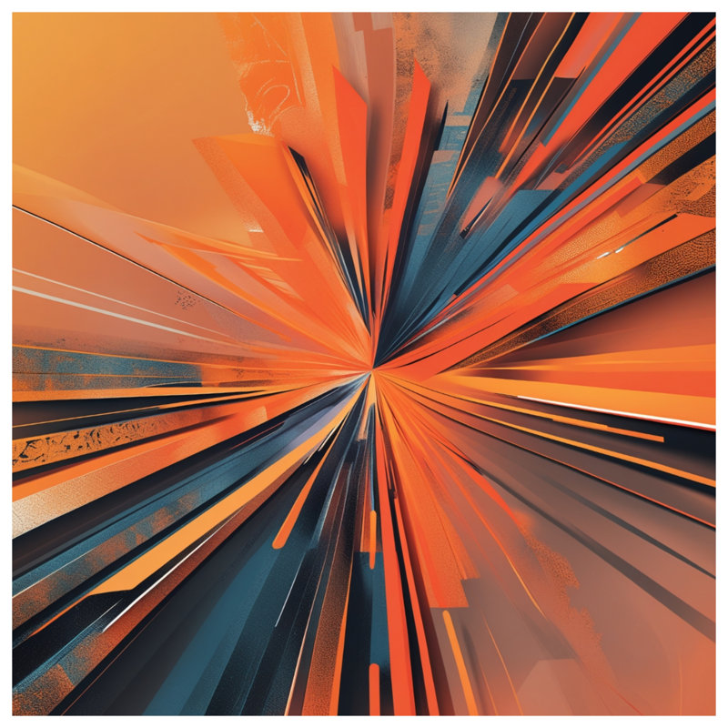 Coussins décoratifs Dynamic Orange Burst, 20 x 20 inches