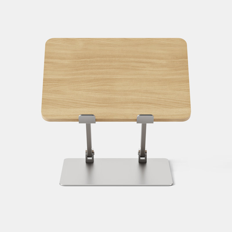 Adjustable Laptop Stand, Woodgrain
