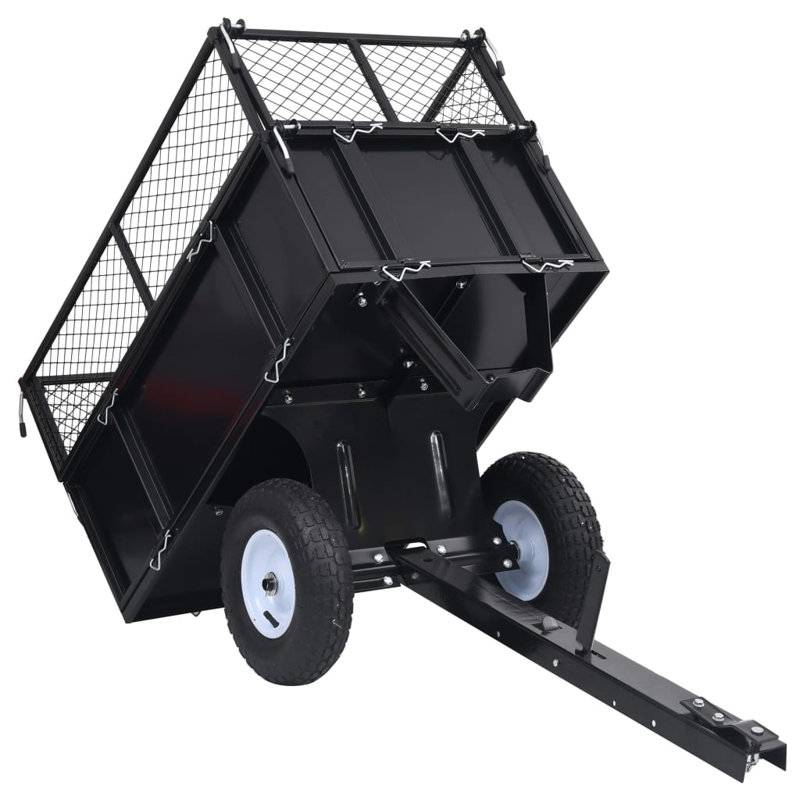 Asdvadzadur Tipping Trailer for Lawn Tractor