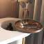 Coiffeuse avec miroir lumineux DEL -7309966