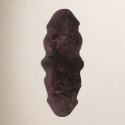 Dunmore Dark Brown Handmade Sheepskin Rug