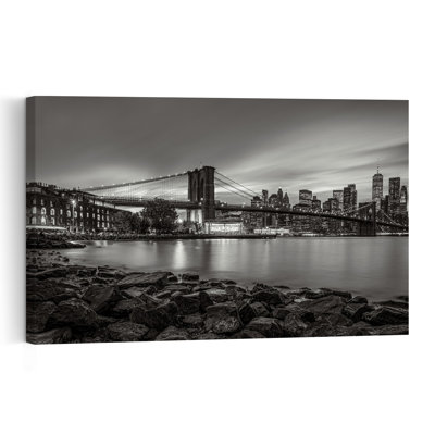 " New York City Abstract Contemporary Beach City Wall Art Print " by Guillermo Flores