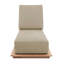 Hermosa Outdoor Teak Chaise Lounge-311407023