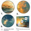 «Yellow and Blue Coastal Escapes» sur toile-888621586