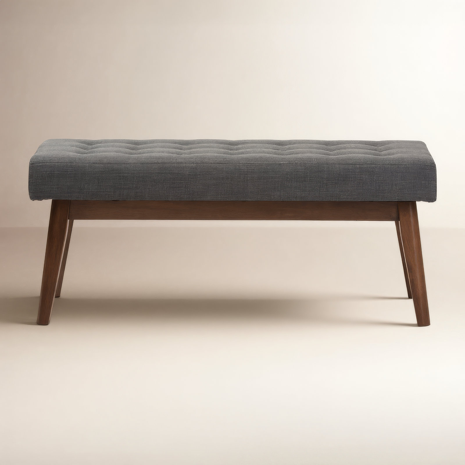 Harris 43" Entryway Bench, Dark Gray