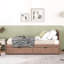 Lit simple avec rangement en noyer - Rehausse le style de la chambre à coucher à 2 tiroirs-2073486228