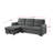 Phenex Seaside Style Reversible Sleeper Sectional Sofa-112618967