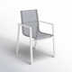 Placido Powder Coated Aluminum Outdoor Stacking Dining Armchair