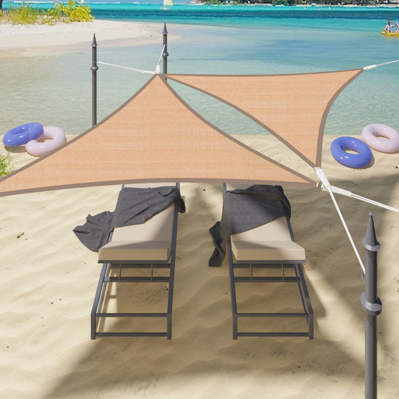 Dupuyer Triangular Shade Sail, Sand, 300cm W x 300cm D