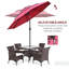 Parasol de patio avec manivelle Outsunny Tiers-779506543