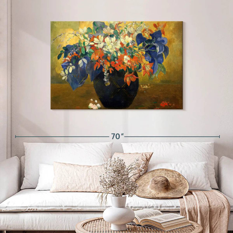 Harnek un vase de fleurs 1896, H 30 po x l 45 po