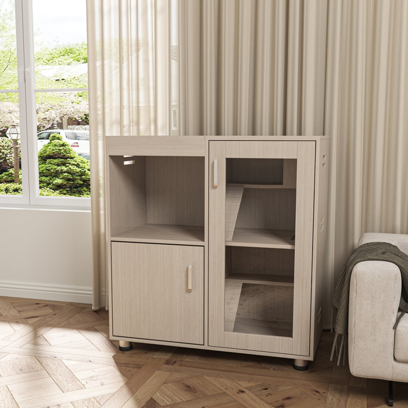 Grande cage à hamster pour 4 personnes avec espace de rangement - pour cochon d'Inde, bois de chinchilla, panneaux d'acrylique, bois à entretien facile pour les fenêtres, intérieur respirant