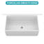 Station de travail 30 po avec évier de cuisine blanc en porcelaine blanche 30 x 20 x 10 po